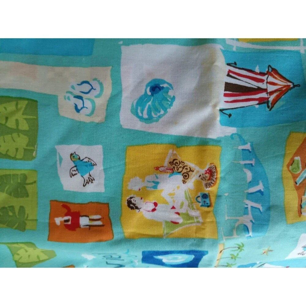 Vintage Hamil Group DES Fabric Riviera Vacation Summer Sailboats 1 Yard 26809